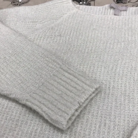 CHELSEA28 Rib Metallic Sweater - Picture 4 of 7